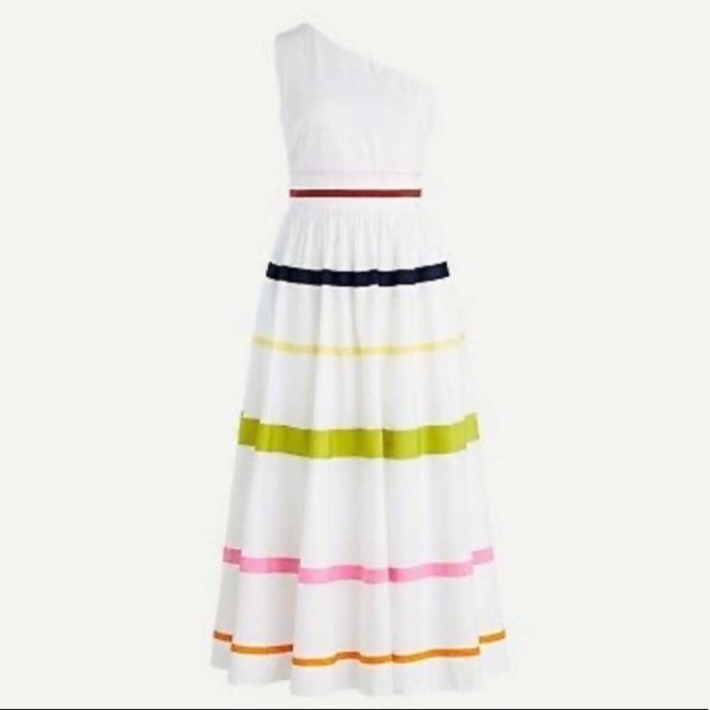 𝅺J. Crew One Shoulder Dress NWT - Picture 13 of 13